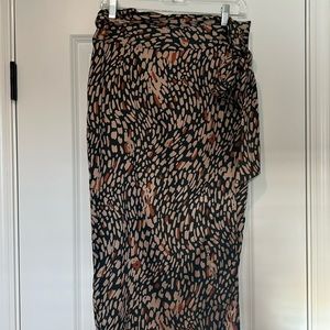 Wrap cheetah skirt